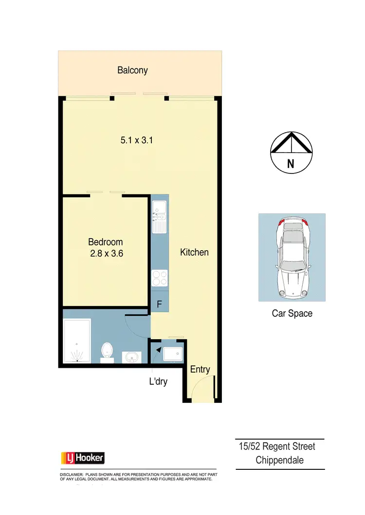 Floorplan of Homely apartment listing, 15/52 Regent Street, Chippendale NSW 2008