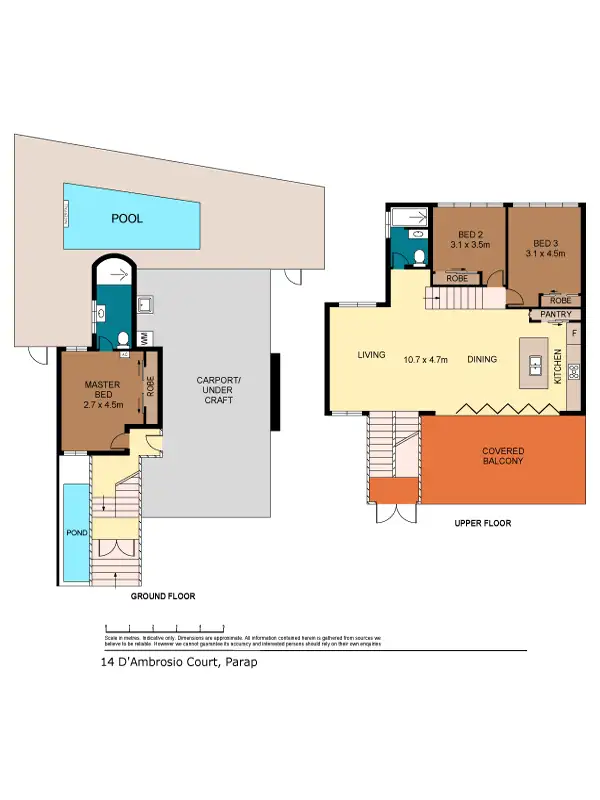 Floorplan of Homely townhouse listing, 1/4 D'Ambrosio Court, Parap NT 820