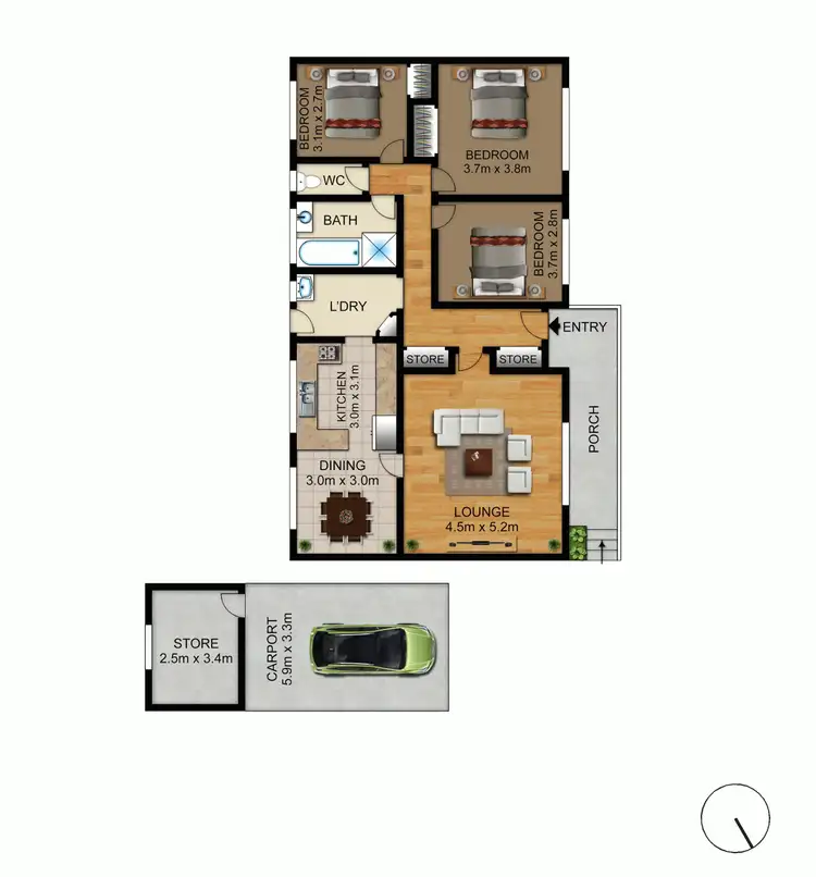Floorplan of Homely house listing, 35 Kalgoorlie Crescent, Fisher ACT 2611