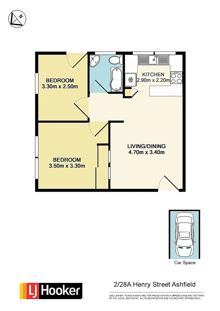 Floorplan of Homely unit listing, 2/28A Henry Street, Ashfield NSW 2131