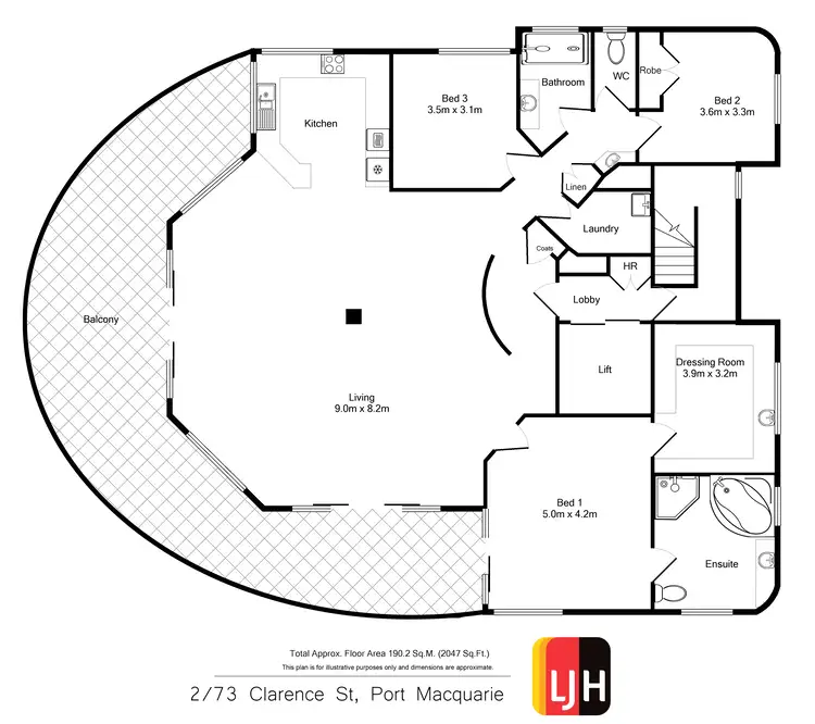 Floorplan of Homely unit listing, 2/73 Clarence Street (Bay Point), Port Macquarie NSW 2444