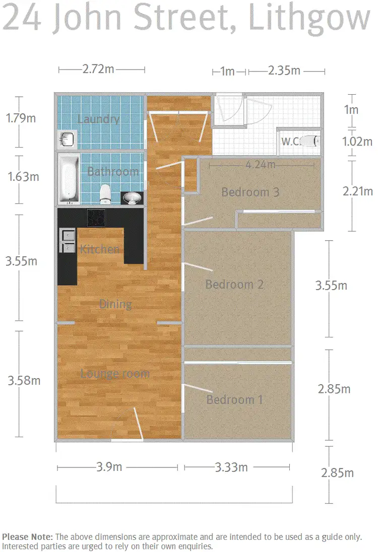 Floorplan of Homely house listing, 24 John Street, Lithgow NSW 2790
