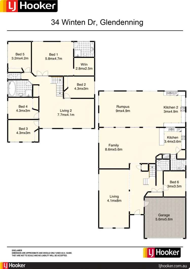 Floorplan of Homely house listing, 34 Winten Drive, Glendenning NSW 2761