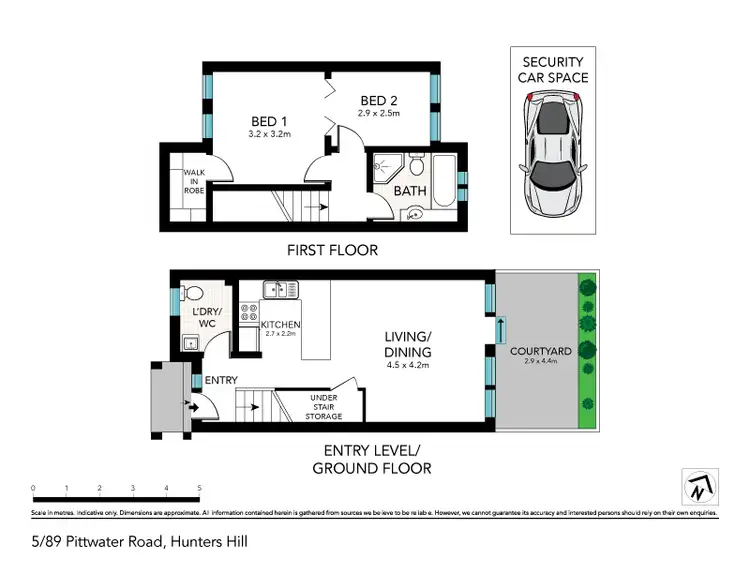 Floorplan of Homely apartment listing, 5/89 Pittwater Road, Hunters Hill NSW 2110