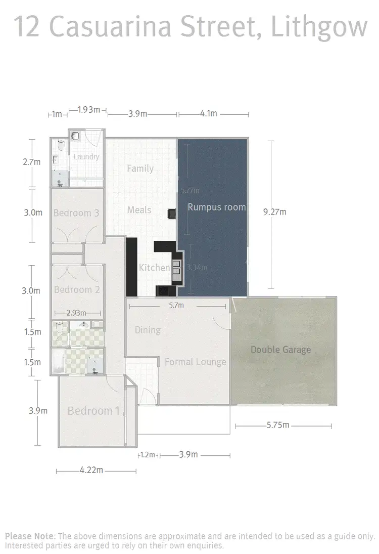 Floorplan of Homely house listing, 12 Casuarina Street, Lithgow NSW 2790