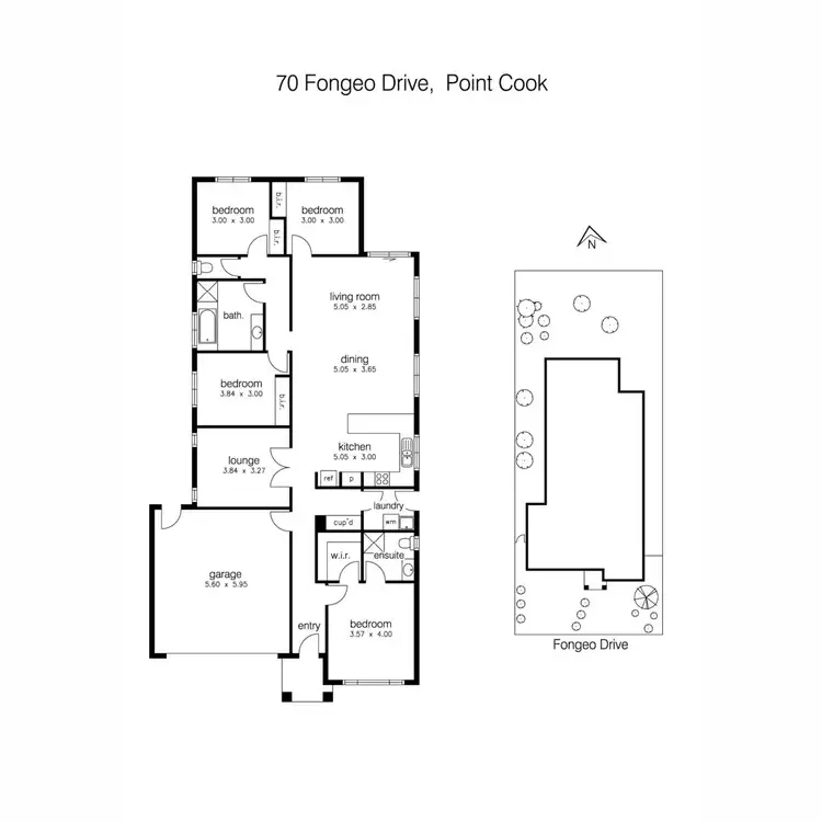 Floorplan of Homely house listing, 70 Fongeo Drive, Point Cook VIC 3030