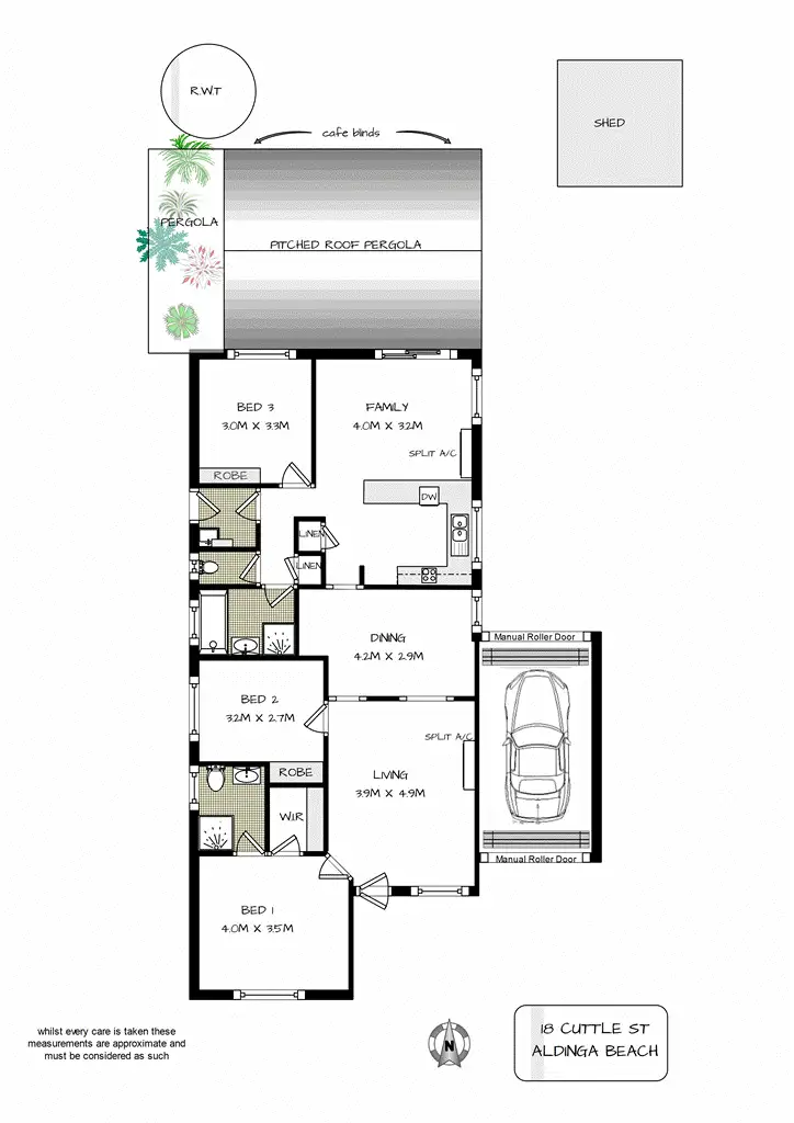 Floorplan of Homely house listing, 18 Cuttle Street, Aldinga Beach SA 5173