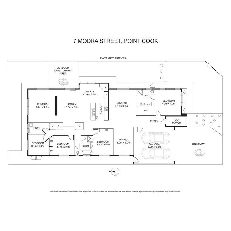 Floorplan of Homely house listing, 7 Modra Street, Point Cook VIC 3030