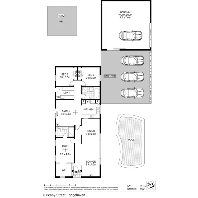 Floorplan of Homely house listing, 8 Penny Street, Ridgehaven SA 5097