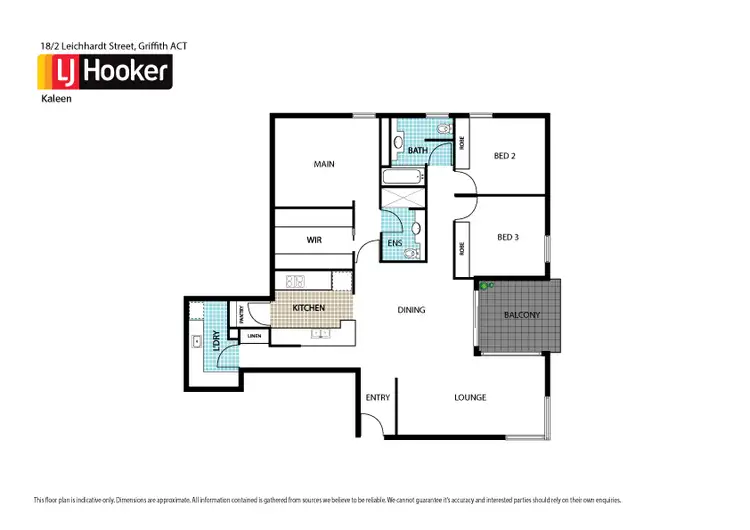 Floorplan of Homely apartment listing, 18/2-4 Leichhardt Street, Griffith ACT 2603