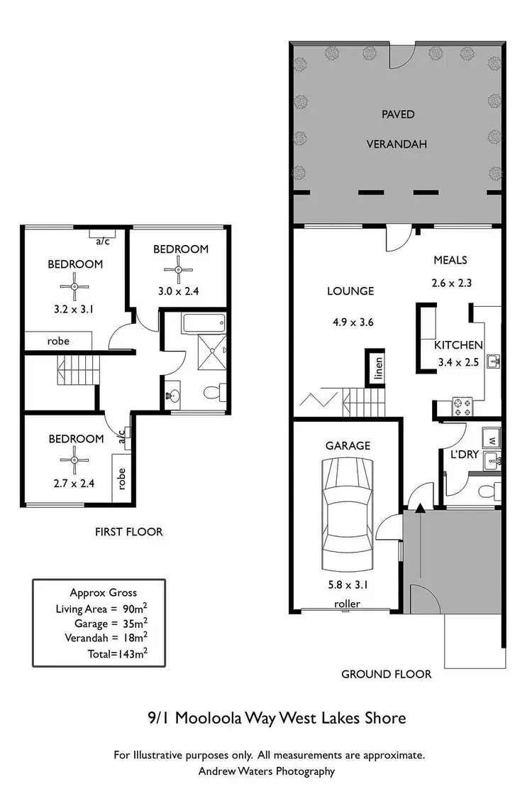 Floorplan of Homely townhouse listing, 9/1 Mooloola Way, West Lakes Shore SA 5020