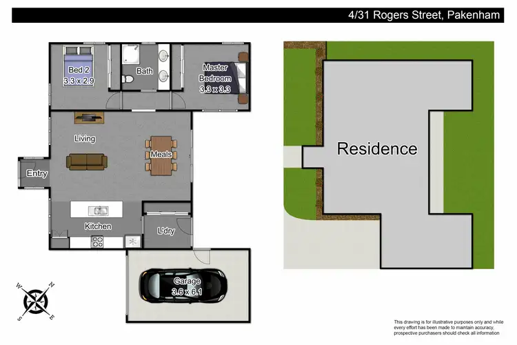Floorplan of Homely unit listing, 4/31 Rogers Street, Pakenham VIC 3810