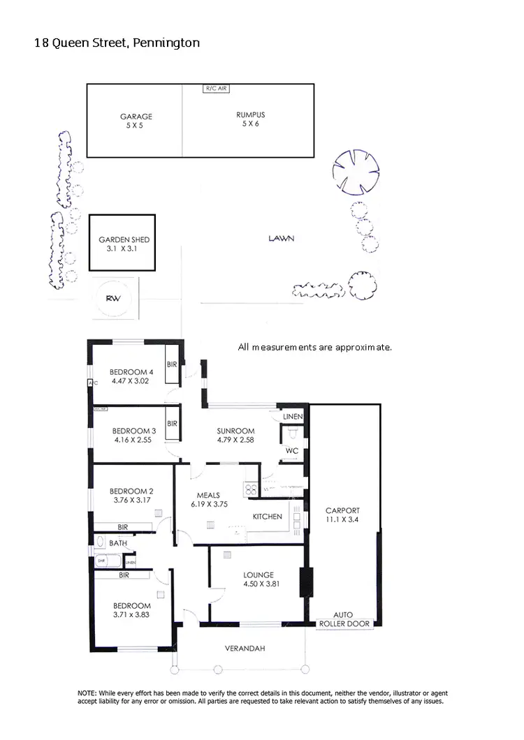 Floorplan of Homely house listing, 18 Queen Street, Pennington SA 5013
