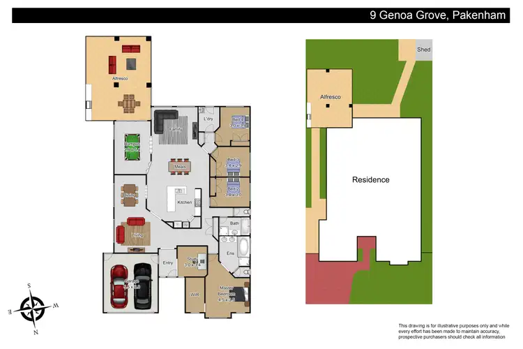Floorplan of Homely house listing, 9 Genoa Grove, Pakenham VIC 3810
