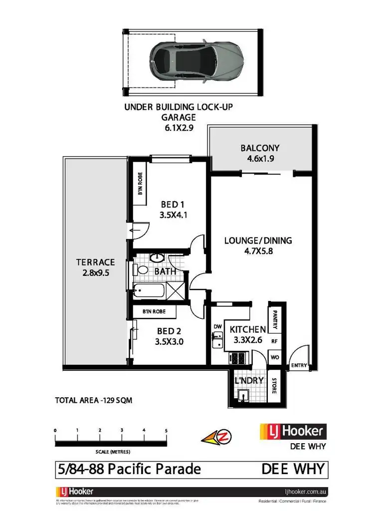 Floorplan of Homely apartment listing, 5/84-88 Pacific Parade, Dee Why NSW 2099