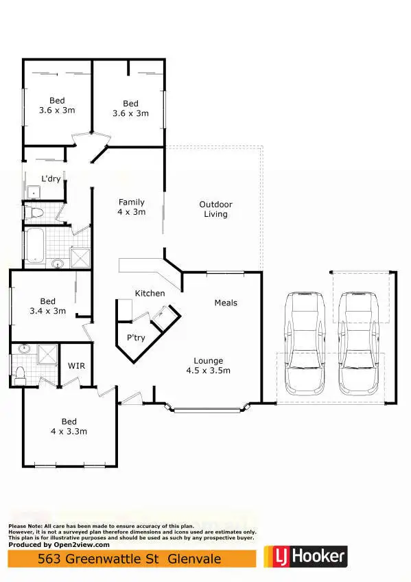 Floorplan of Homely house listing, 563 Greenwattle Street, Glenvale QLD 4350