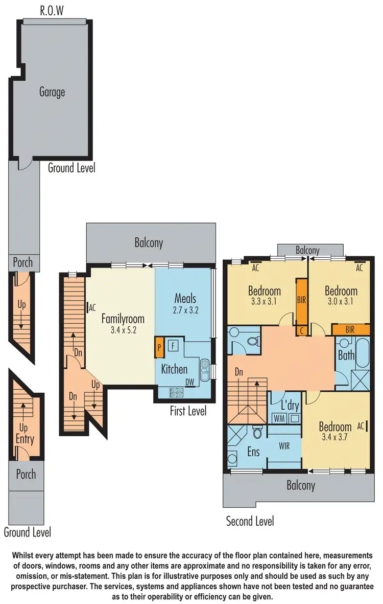 Floorplan of Homely townhouse listing, 77a Keneally Street, Dandenong VIC 3175