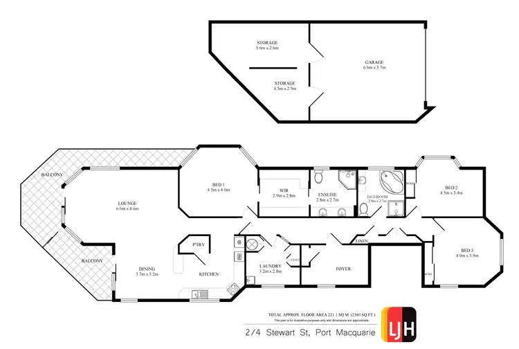 Floorplan of Homely apartment listing, 2/4 Stewart Street, Port Macquarie NSW 2444