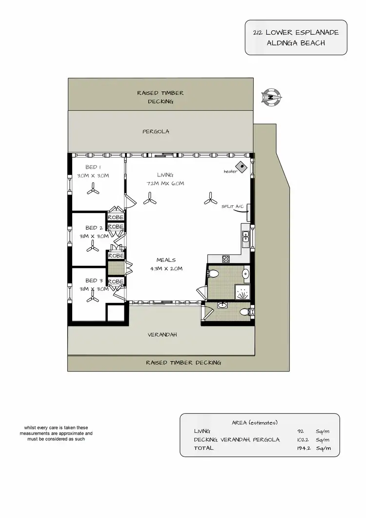 Floorplan of Homely house listing, 212 Esplanade, Aldinga Beach SA 5173