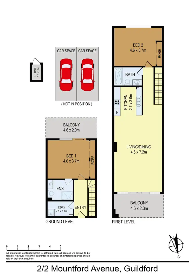 Floorplan of Homely unit listing, 2/2 Mountford Avenue, Guildford NSW 2161