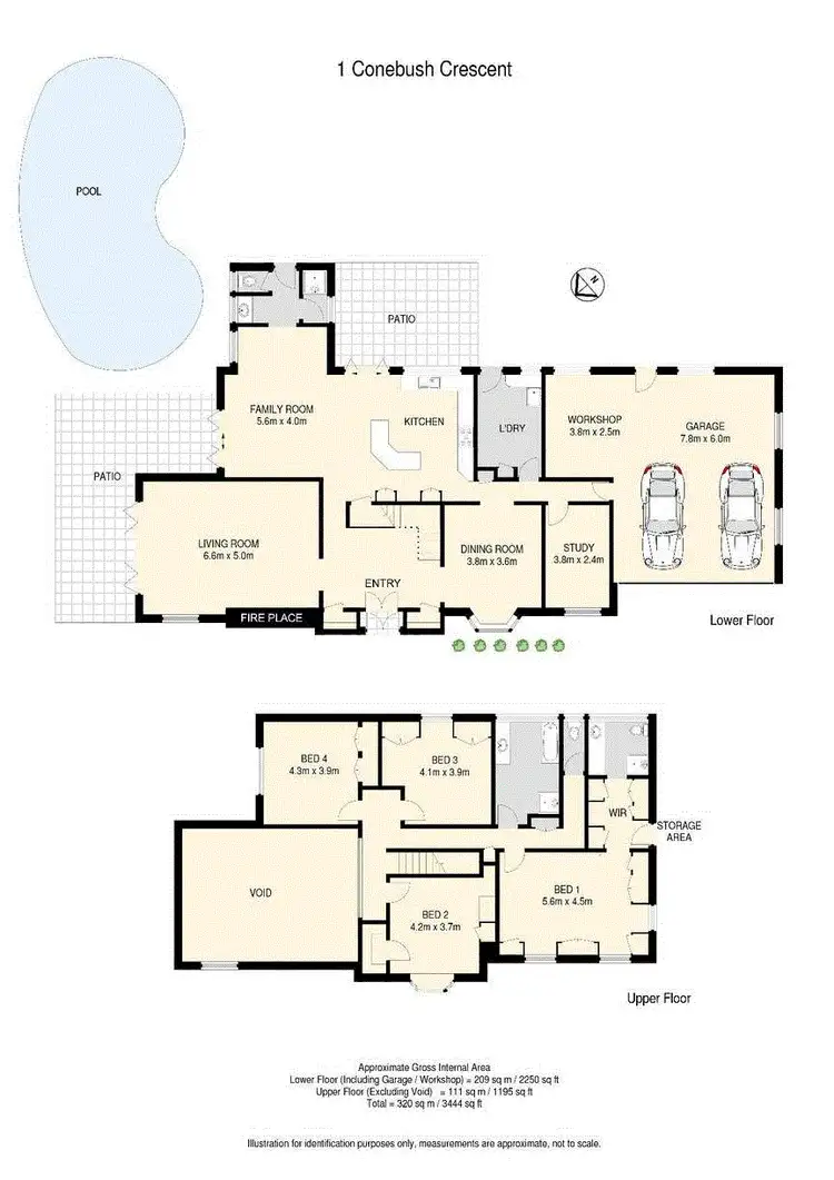 Floorplan of Homely house listing, 1 Conebush Crescent, Bellbowrie QLD 4070