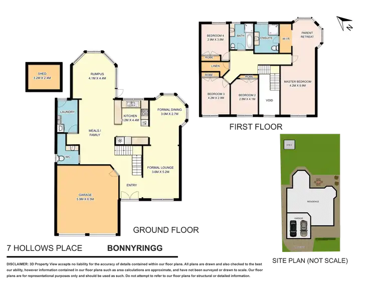 Floorplan of Homely house listing, 7 Hollows Place, Bonnyrigg NSW 2177