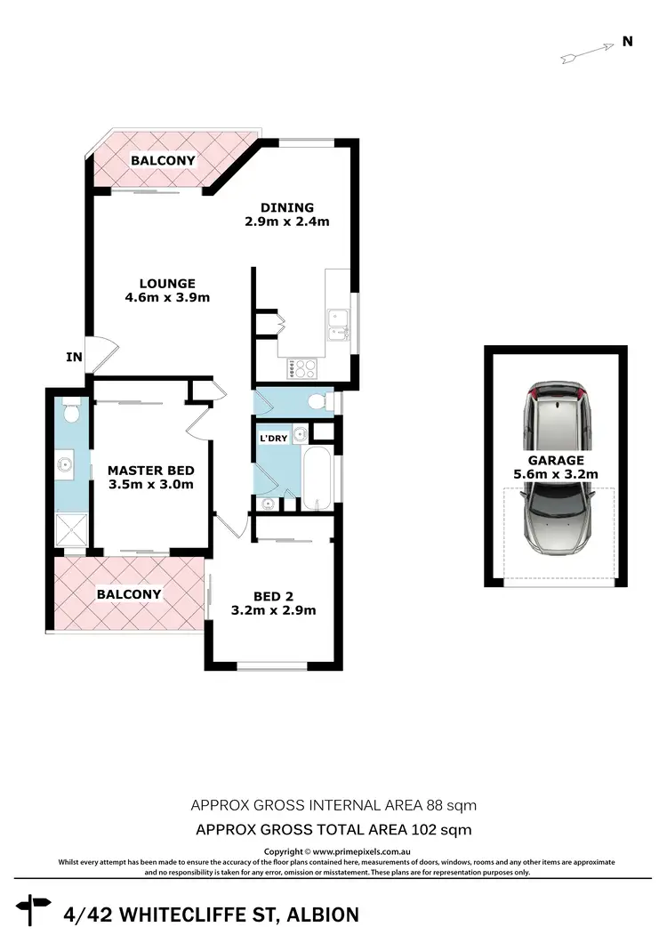 Floorplan of Homely unit listing, 4/42 Whytecliff Street, Albion QLD 4010