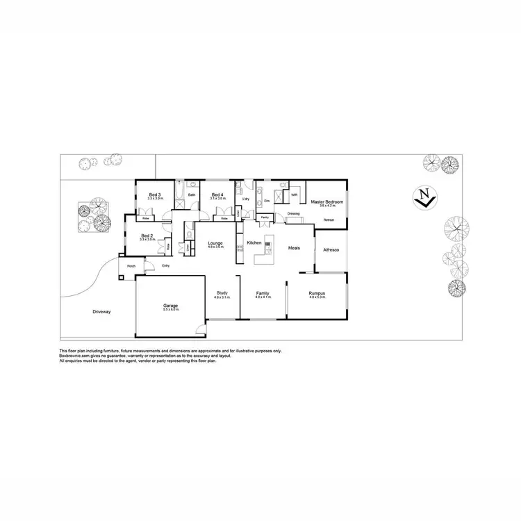 Floorplan of Homely house listing, 4 Holly Drive, Point Cook VIC 3030