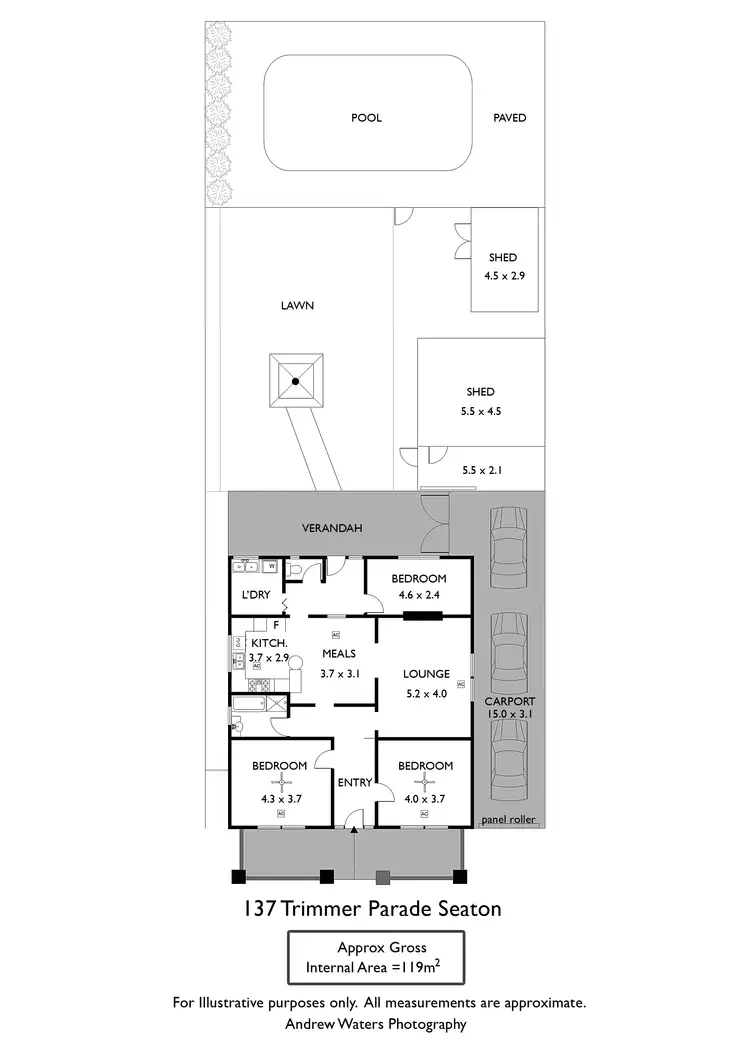Floorplan of Homely house listing, 137 Trimmer Parade, Seaton SA 5023