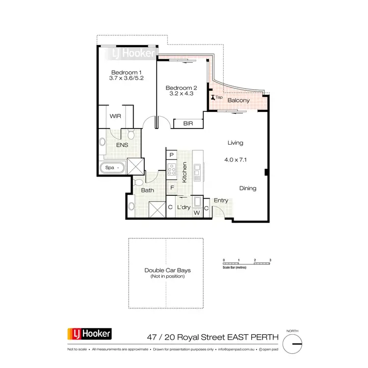 Floorplan of Homely apartment listing, 47/20 Royal Street, East Perth WA 6004