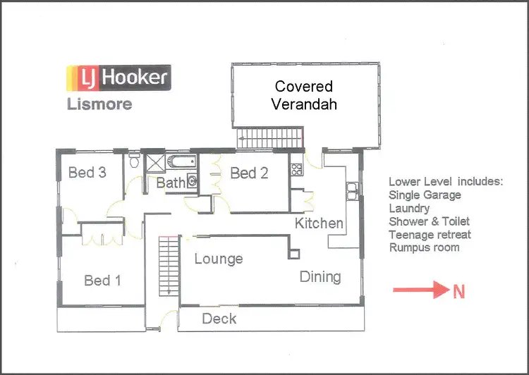 Floorplan of Homely house listing, 16 Robrown Drive, Lismore Heights NSW 2480