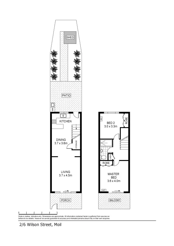 Floorplan of Homely unit listing, 2/6 Wilson Crescent, Moil NT 810