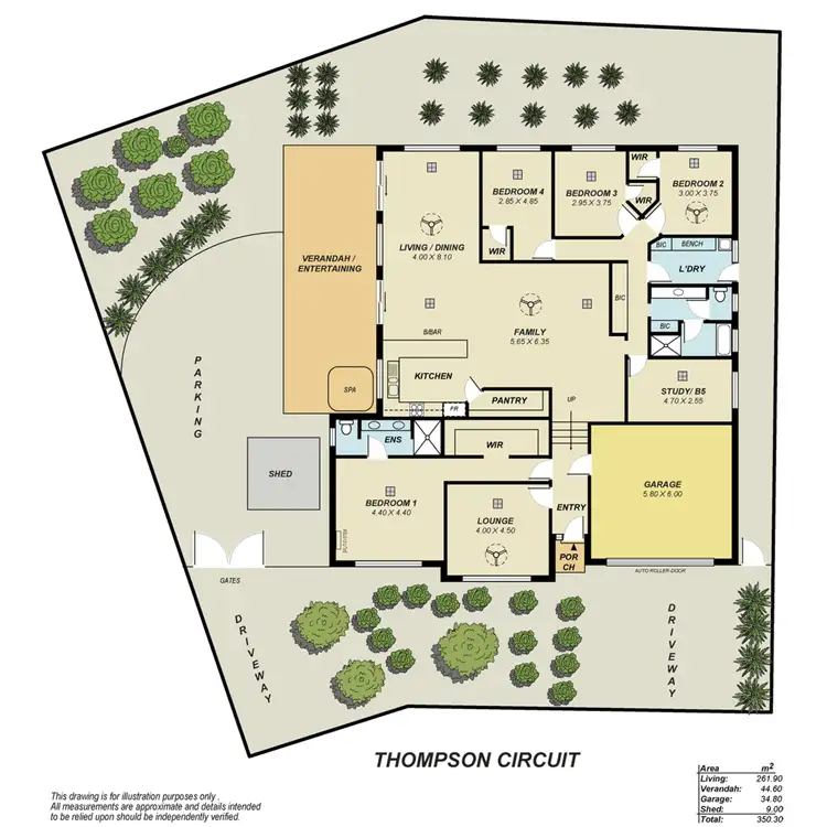 Floorplan of Homely house listing, 18 Thompson Circuit, Evanston Park SA 5116