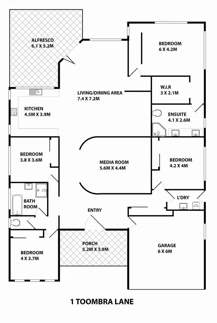 Floorplan of Homely house listing, 1 Toombra Lane, Twin Waters QLD 4564