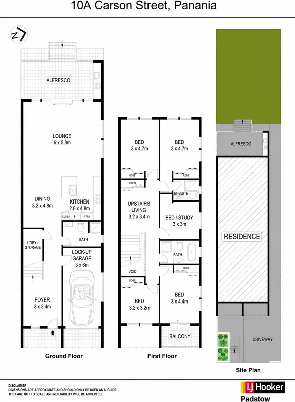 Floorplan of Homely semi-detached listing, 10a Carson Street, Panania NSW 2213