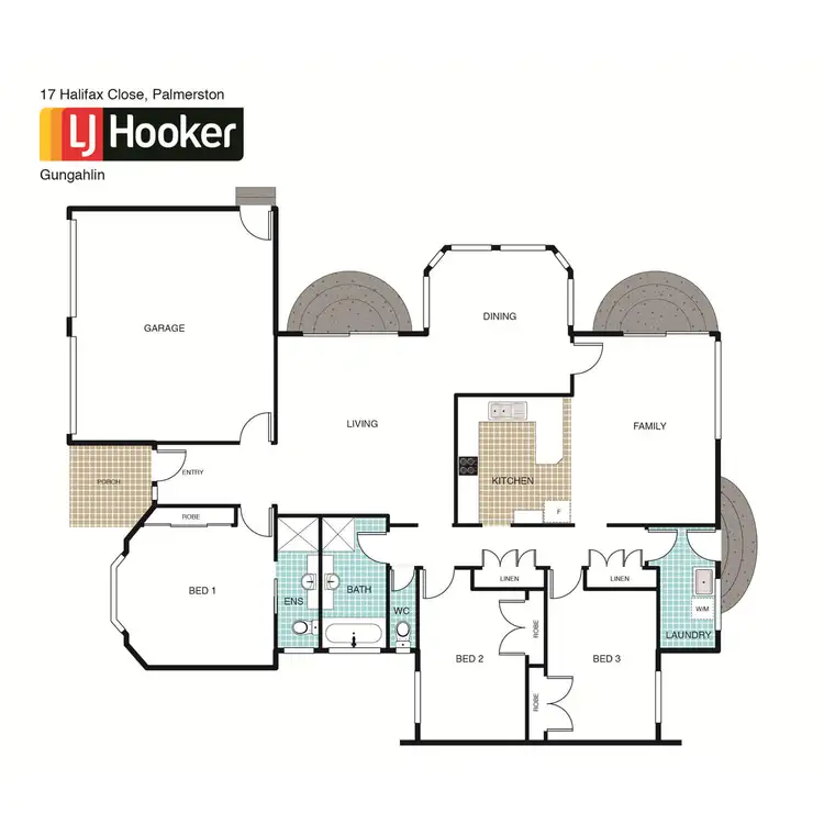 Floorplan of Homely house listing, 17 Halifax Close, Palmerston ACT 2913