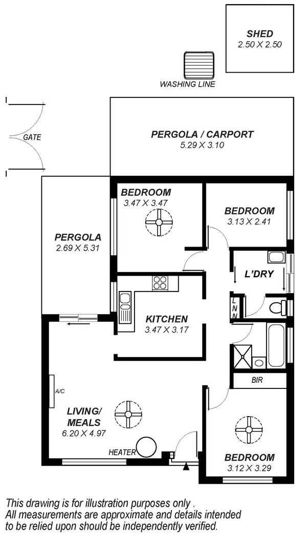 Floorplan of Homely house listing, 1 Gillian Close, Noarlunga Downs SA 5168