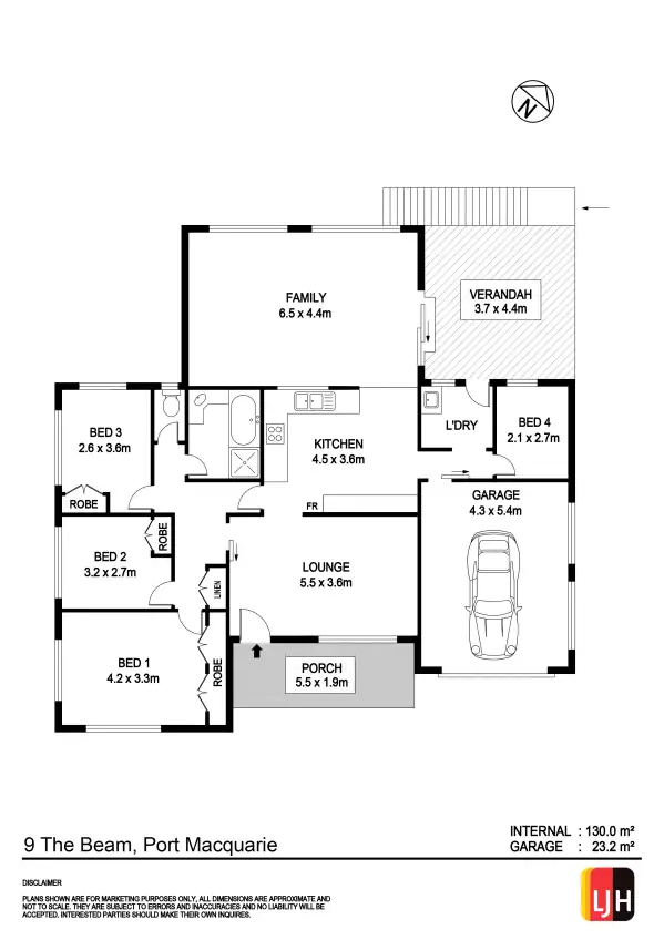 Floorplan of Homely house listing, 9 The Beam, Port Macquarie NSW 2444