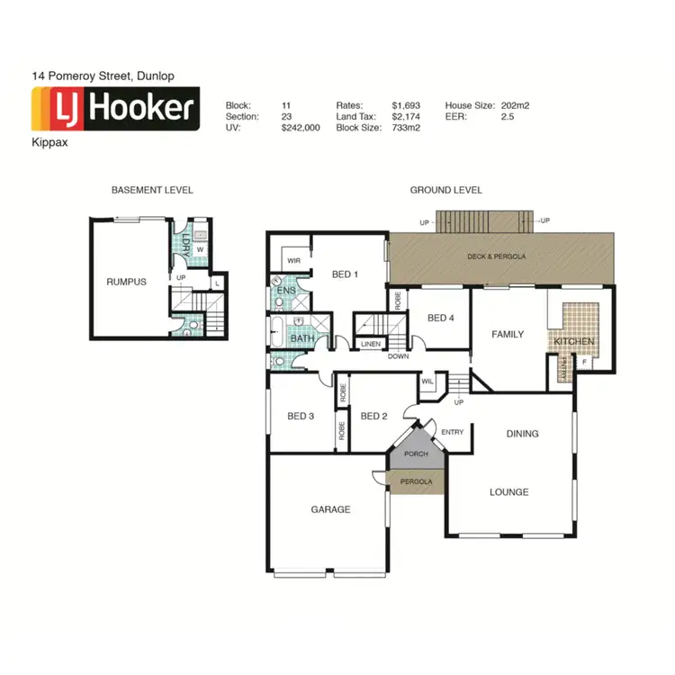 Floorplan of Homely house listing, 14 Pomeroy Street, Dunlop ACT 2615