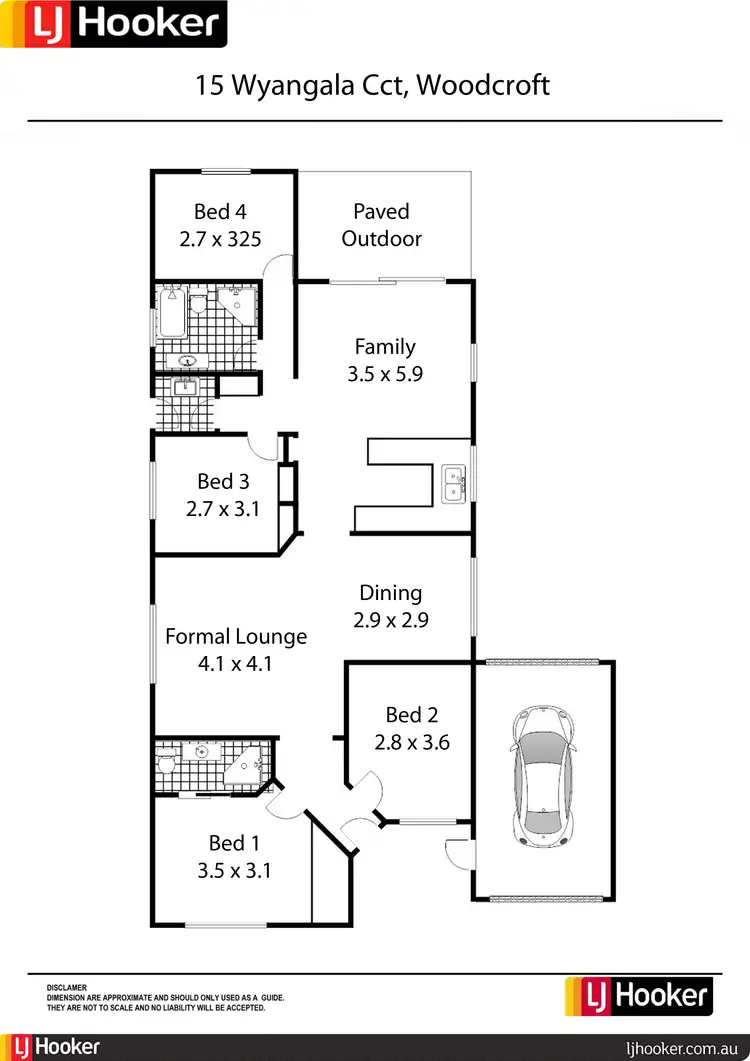 Floorplan of Homely house listing, 15 Wyangala Circuit, Woodcroft NSW 2767