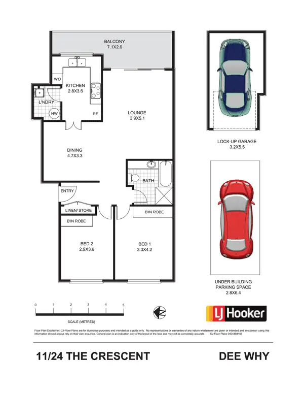 Floorplan of Homely unit listing, 11/24 The Crescent, Dee Why NSW 2099