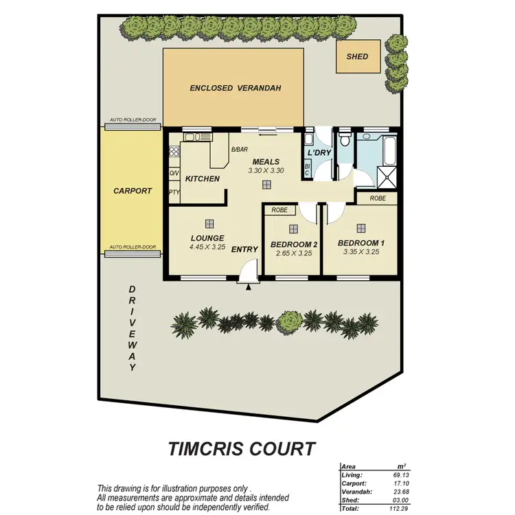 Floorplan of Homely house listing, 1/5 Timcris Court, Wynn Vale SA 5127