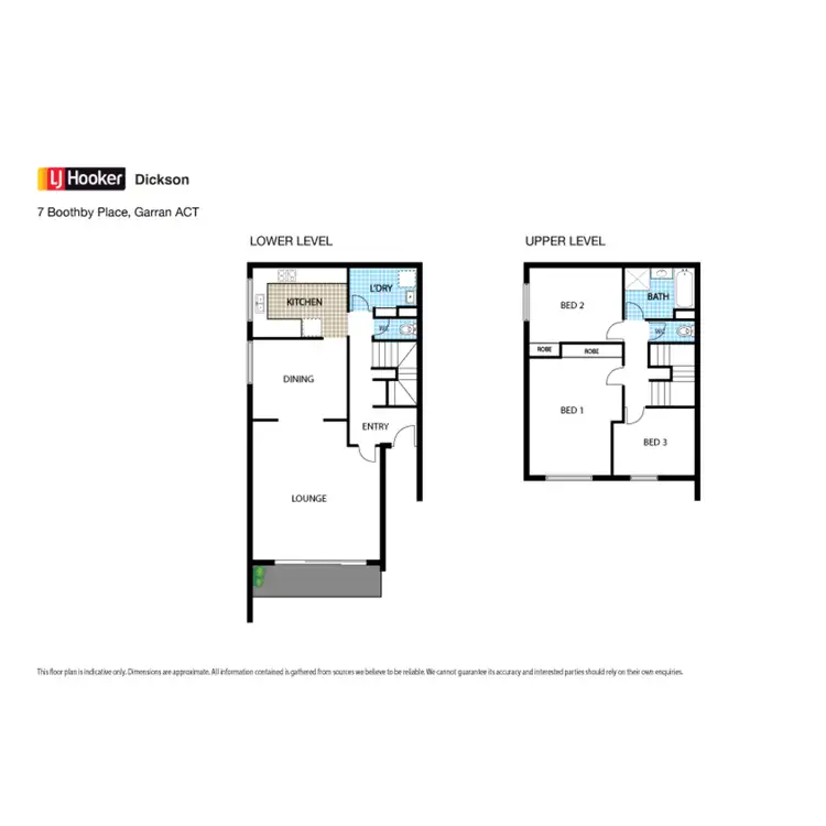 Floorplan of Homely townhouse listing, 7 Boothby Place, Garran ACT 2605
