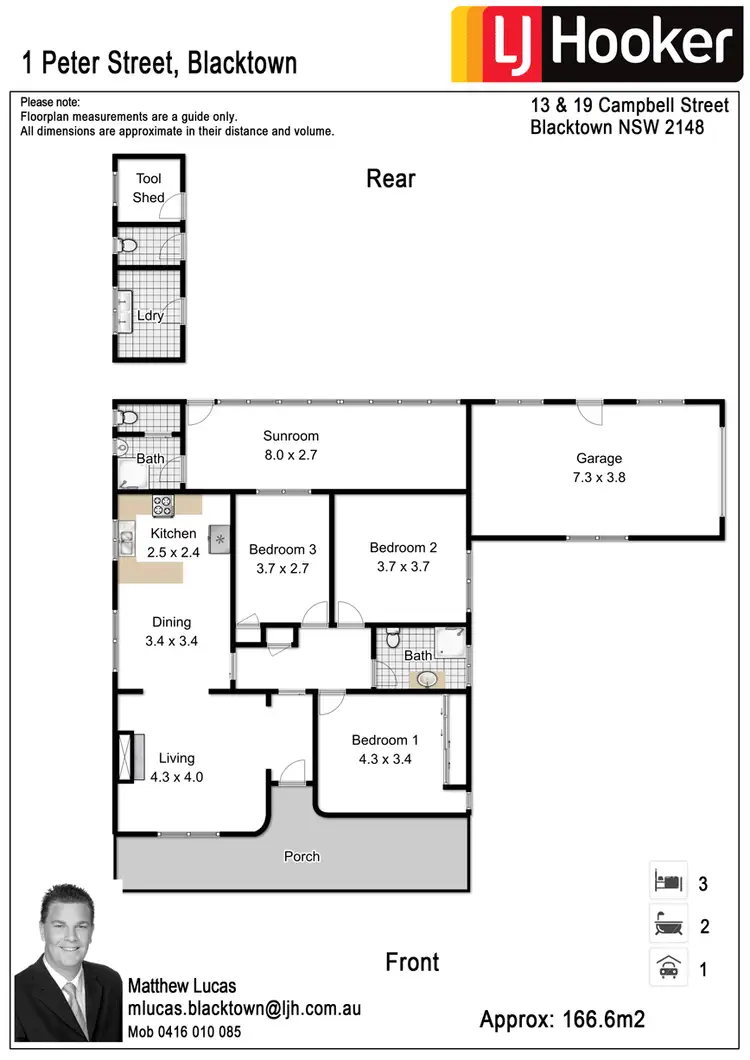 Floorplan of Homely house listing, 1 Peter Street, Blacktown NSW 2148