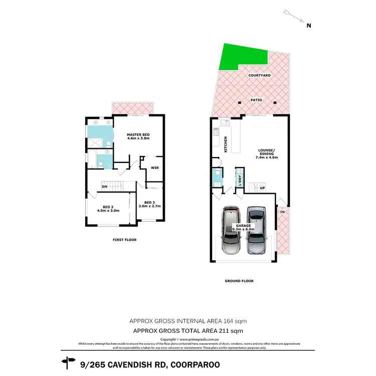 Floorplan of Homely townhouse listing, 9/265 Cavendish Road, Coorparoo QLD 4151