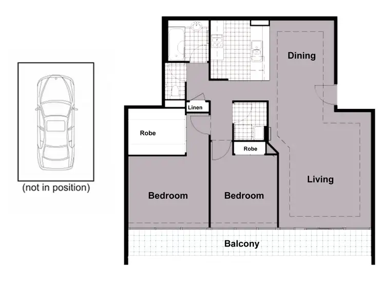 Floorplan of Homely apartment listing, 25/33 La Trobe Street, Melbourne VIC 3000