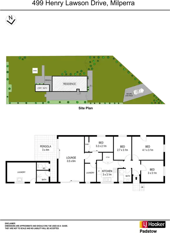 Floorplan of Homely house listing, 499 Henry Lawson Drive, Milperra NSW 2214