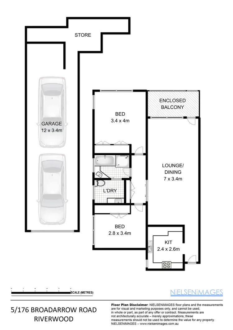 Floorplan of Homely unit listing, 5/176 Broad Arrow Road, Riverwood NSW 2210