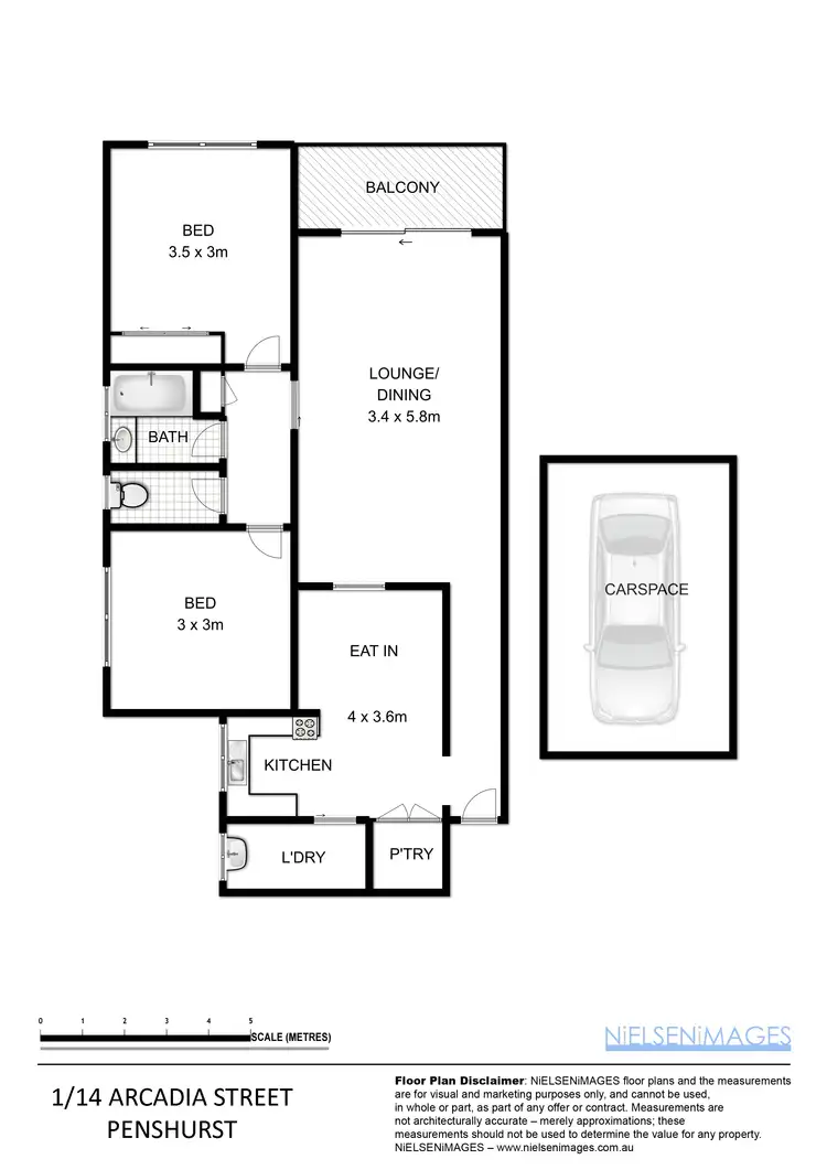 Floorplan of Homely unit listing, 1/14 Arcadia Street, Penshurst NSW 2222