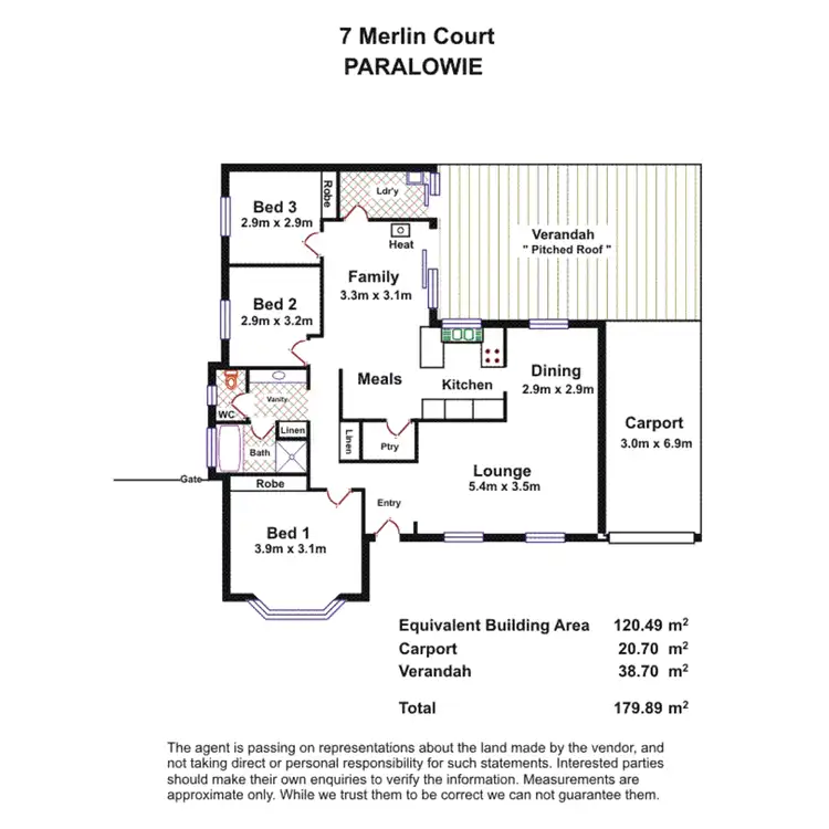 Floorplan of Homely house listing, 7 Merlin Court, Paralowie SA 5108